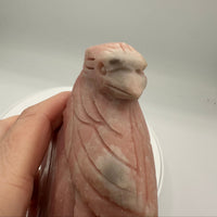 Pink Opal Bird Carving #1
