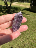 Double Terminated Chevron Amethyst Point #7