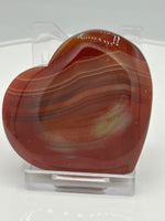 Carnelian Heart Palm Stone #12