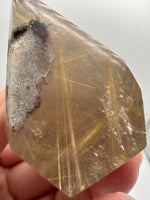 Gold Rutilated Quartz Point #6