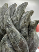 Labradorite Nine-Tailed Fox – Purple, Pink & Orange Flash