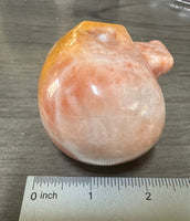 Orange Jade Skull #10