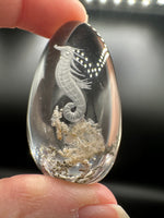 Beautiful Seahorse Garden Quartz Inner Scene Carving #3