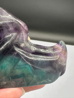 Rainbow Fluorite Dragon Head Carving #6 – 441g