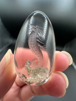 Beautiful Seahorse Garden Quartz Inner Scene Carving #3