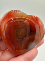 Carnelian Heart Palm Stone #2