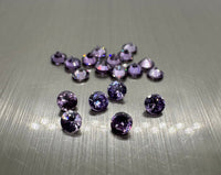 Round Purple Cz 3mm