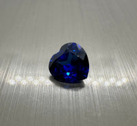 Manmade Blue Sapphire 8mm Heartshape 2.35ct