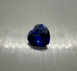 Manmade Blue Sapphire 8mm Heartshape 2.35ct