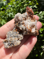 Vanadinite, Calcite -  Apex, Santa Eulalia, Chihuahua, Mexico #12