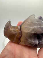 Fluorite Dragon Head Carving #21