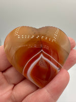 Carnelian Heart Palm Stone #8