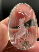 Beautiful Horse Garden Quartz Inner Scene Carving #5