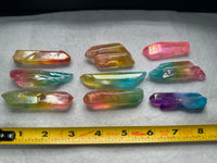Aura Colorful Clear Quartz Points Large