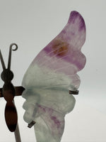 Fluorite Butterfly Wings & Stand #1