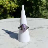 Natural Charoite Ring #43