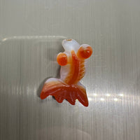 Carved Carnelian Agate Goldfish #1