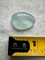 Clear Aquamarine Tumble for Wire Wrapping or Crafts