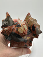 Unique Pudding Stone Dragon Head Carving