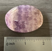 Amethyst Mixed with Stripe Agate Palm Stone #13