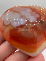 Carnelian Heart Palm Stone #15