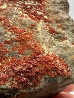 Vanadinite, Old Yuma Mine, Gila County, AZ