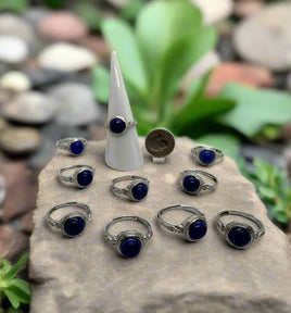 Natural Lapis Lazuli Rings