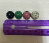 Set of Four Gemstone Spheres
