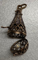 Teardrop Filigree Pendant That Opens