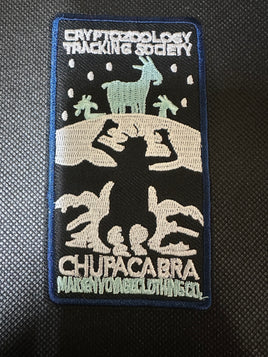 Cryptozoology Chupacabra Embroidered Iron-On Patch