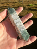 Moss Agate Double Terminated Point #4