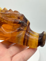 Fluorite Dragon Head Carving #14