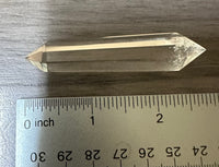Natural Quartz Double Terminated Wand Point #15