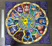 Astrological Symbols Sun and Moon Altar/Tarot Cloth