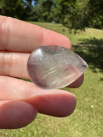 Pear Shape Candy Fluorite Cabochon #17