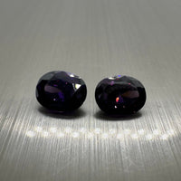 Oval Purple 9x7mm Cz