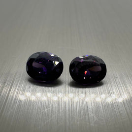 Oval Purple 9x7mm Cz
