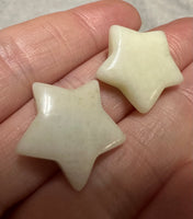 Milky Quartz Star Pair
