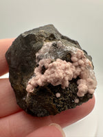 Rhodochrosite, Quartz, Pyrite, Santa Eulalia – Chihuahua, Mexico