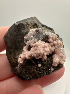 Rhodochrosite, Quartz, Pyrite, Santa Eulalia – Chihuahua, Mexico