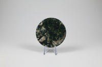 Moss Agate Polished Round Slice #34