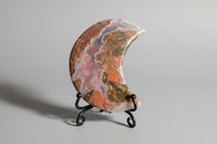 Money Agate Carved Moon #1