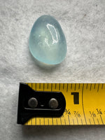 Clear Aquamarine Tumble for Wire Wrapping or Crafts
