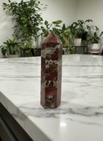 Natural Red Agate Obelisk Tower #3