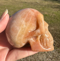 Orange Jade Skull #7