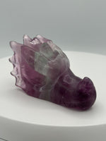 Fluorite Dragon Head Carving #18
