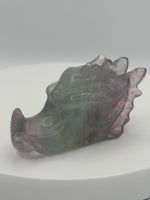 Fluorite Dragon Head Carving #11