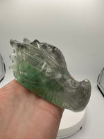 Fluorite Dragon Head Carving #15