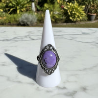 Natural Charoite Ring #45