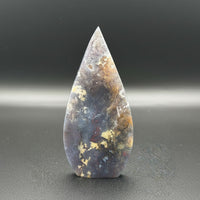 Ocean Jasper Polished Arrow Flame Freeform #1 Multicolor Patterning